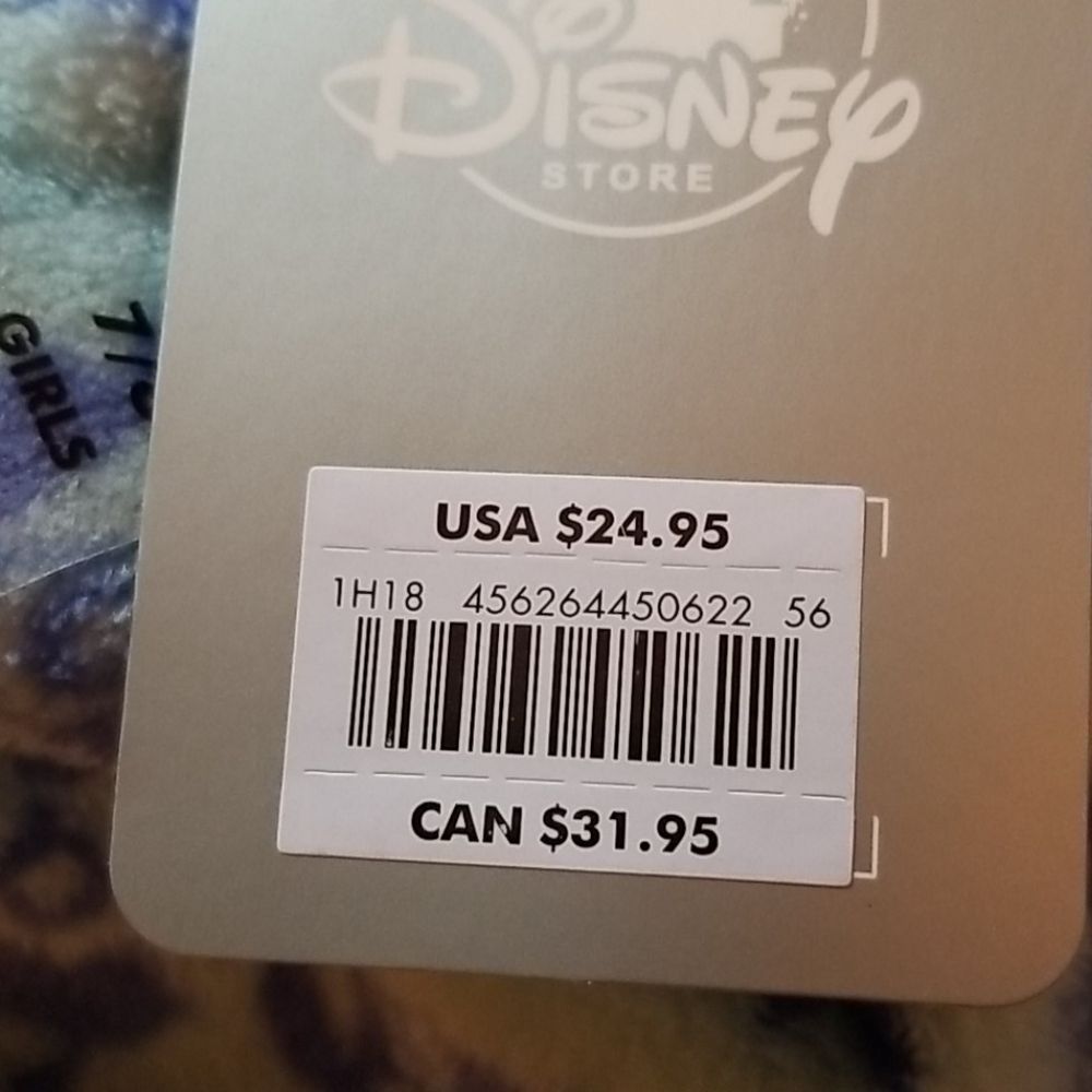 Disney zip up soft jacket size 7/8 - Picture 5 of 5